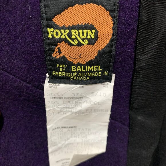 VINTAGE FOXRUN BY BALIMEL WOOL BLEND TRENCH COATS SIZE 9/10 - Picture 16 of 16